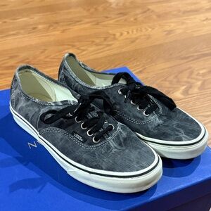 Vans Charcoal Canvas Lace-Up Shoes